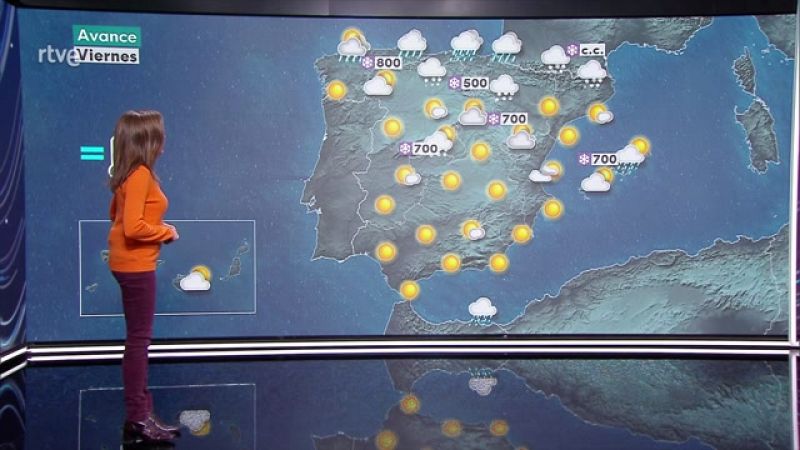 Heladas generalizadas en el interior peninsular. Probables chubascos fuertes en el norte de Mallorca - ver ahora