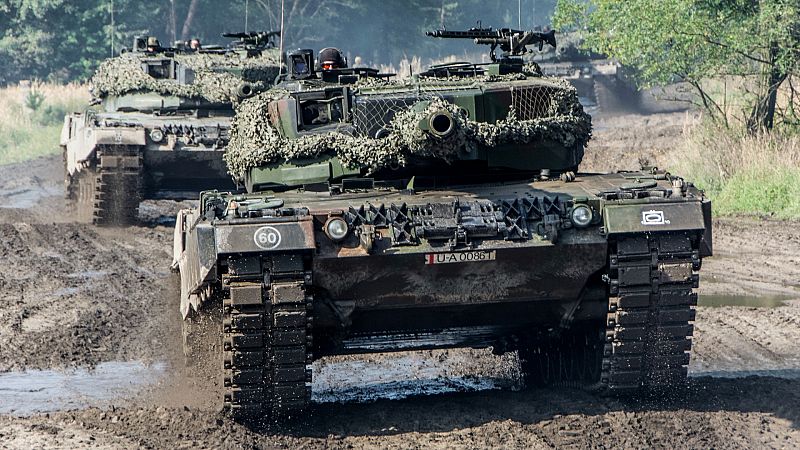 La puesta a punto de los tanques occidentales antes de su llegada a Ucrania