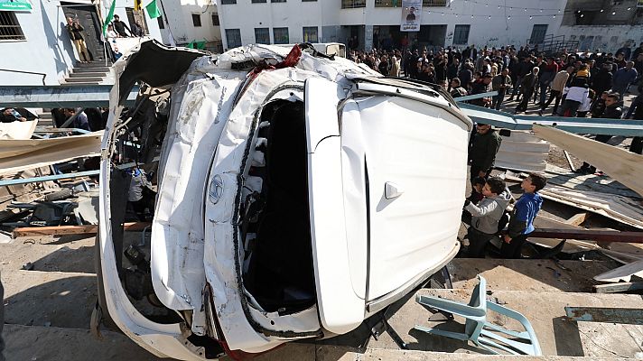 Telediario 1 - Soldados iraelíes matan a nueve palestinos en una incursión en Yenín