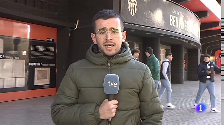 Telediario 1 - Valencia y Athletic sueñan con meterse en semifinales de Copa