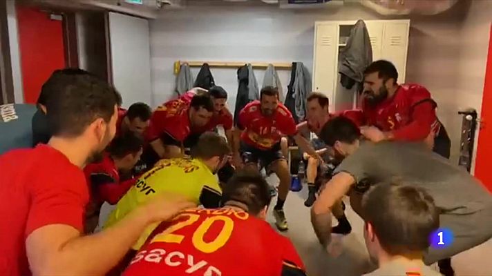 Telediario 1 - Los Hispanos miran a semis con Álex Dujshebaev 'enchufado'