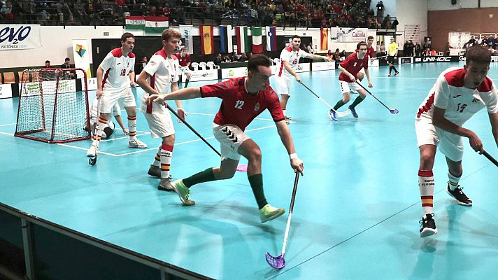 Floorball. Hungría - España Clasificación Mundial sub-19