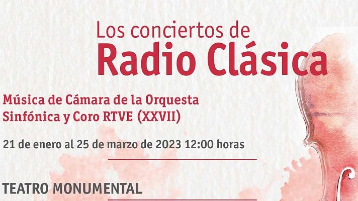 Anuncio XXVII Ciclo de Música de Cámara de OCRTVE