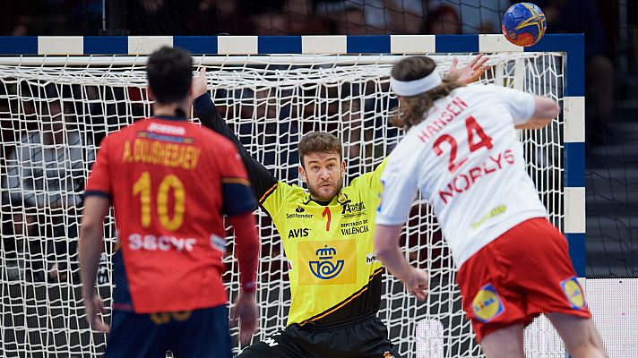 Mundiales de Balonmano - Camp. Mundo masculino. 1ª Semif: España - Dinamarca