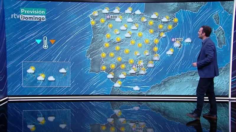 Heladas generalizadas en el interior peninsular, más intensas en zonas altas. Nevadas en áreas del norte peninsular y en la sierra de Tramontana en Mallorca - ver ahora