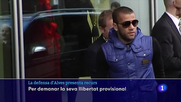 L'Informatiu - La defensa d'Alves presenta recurs per demanar la seva llibertat provisional
