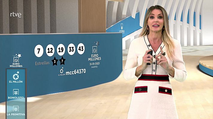 Loterías - Sorteo de la Bonoloto y Euromillones del 31/01/2023