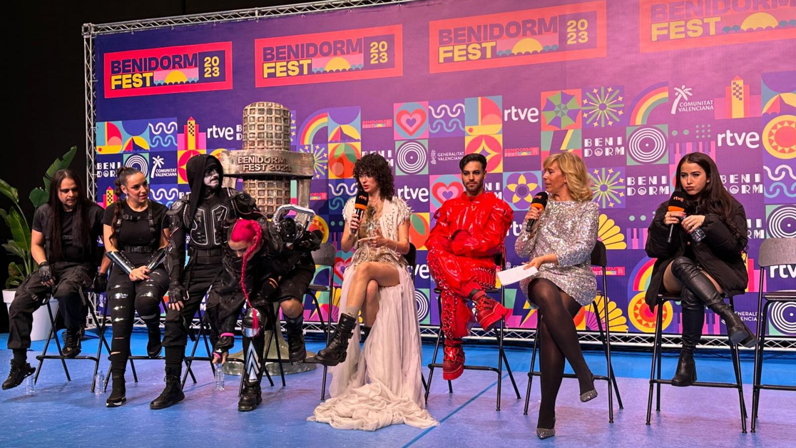 Rueda de prensa con los primeros cuatro finalistas del Benidorm Fest 2023