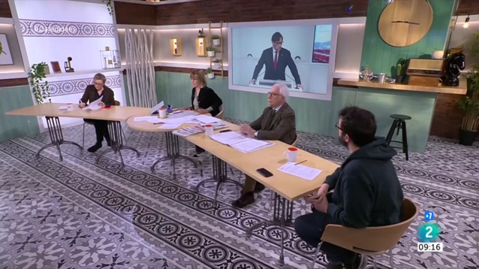 Mònica Roca, Miquel Sàmper i Pepe Álvarez