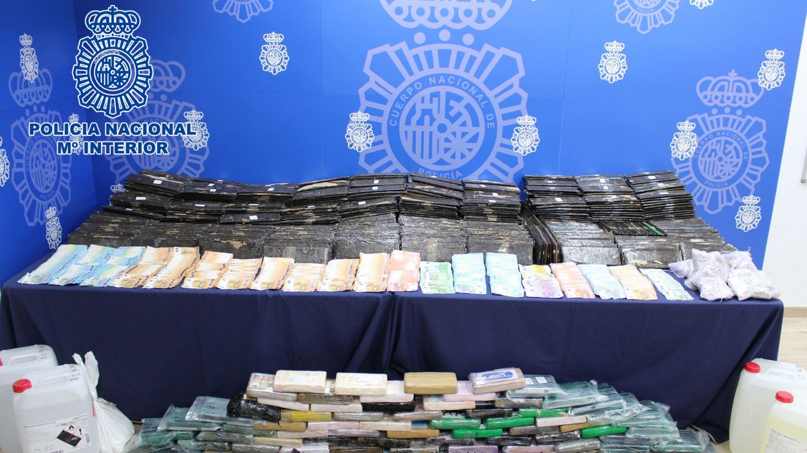 600 kilos de cocaína en cajas de plátanos