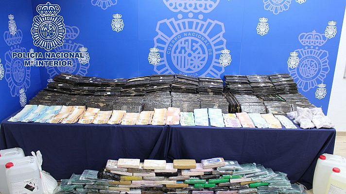 La hora de La 1 - 600 kilos de cocaína en cajas de plátanos