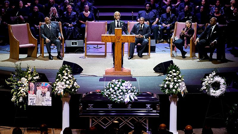 El funeral de Tyre Nichols, un acto reivindicativo para pedir una reforma policial en EE.UU.