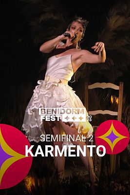Karmento canta "Quiero y duelo" en la segunda semifinal