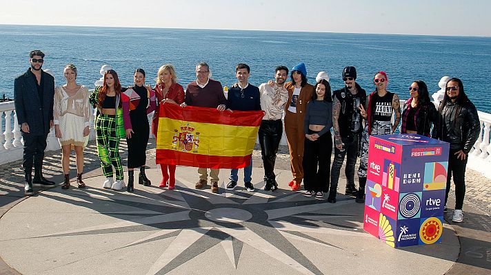 Rueda de prensa con los finalistas del Benidorm Fest 2023