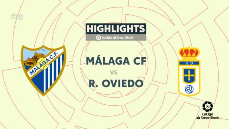 Málaga - Oviedo: resumen del partido de la 26ª jornada de Segunda -- Ver ahora
