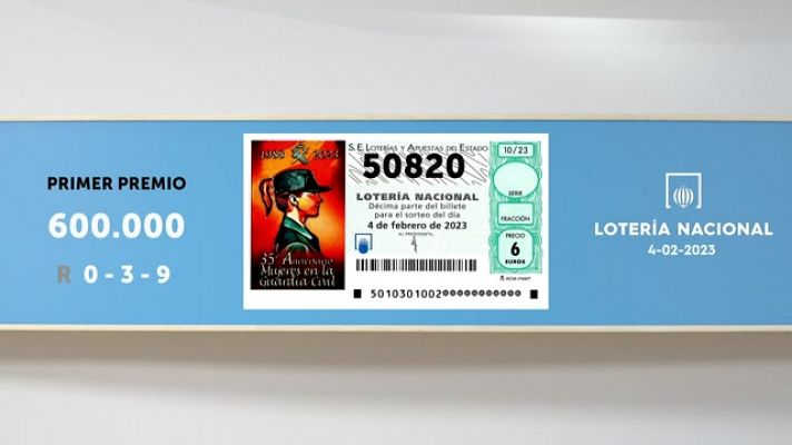 SELAE - Sorteo de la Lotería Nacional del 04/02/2023