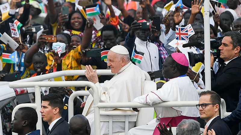 El papa pide que se reactive el proceso de paz en Sudán del Sur