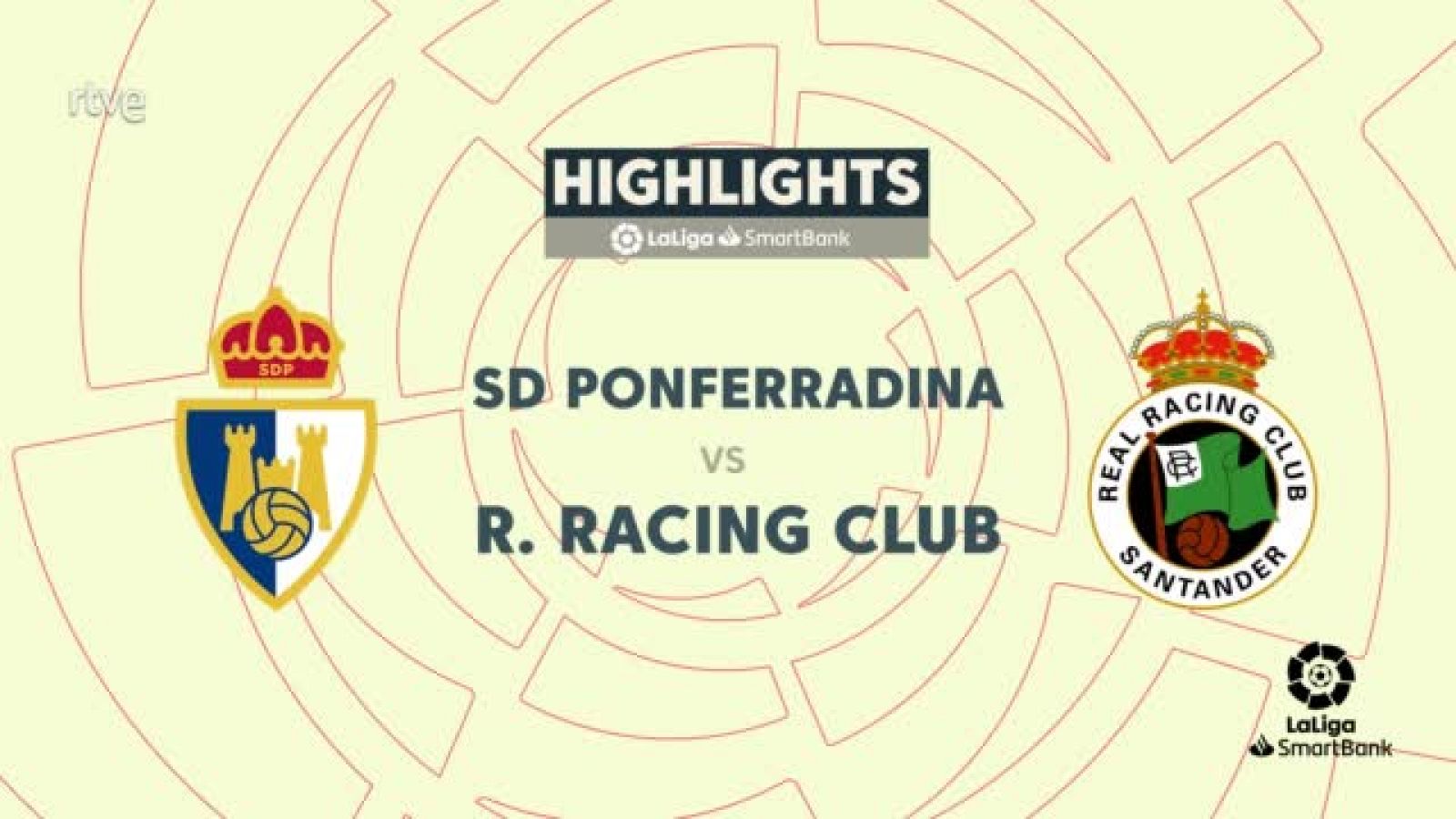 Ponferradina - Racing: resumen del partido de la 26ª jornada de Segunda -- Ver ahora