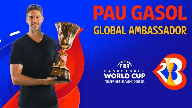 Pau Gasol nombrado embajador de la Copa del Mundo FIBA