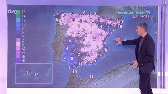 El tiempo - Descenso notable de temperaturas en el tercio sur