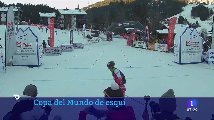 Telediario Matinal - Oriol Cardona, oro en sprint en la Copa del Mundo de esquí
