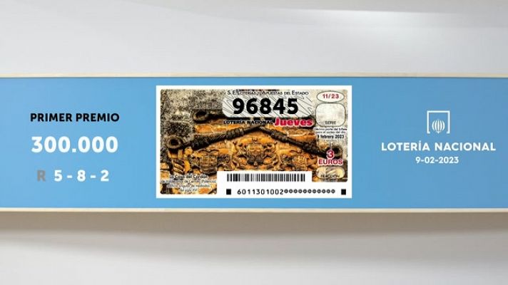 SELAE - Sorteo de la Lotería Nacional del 09/02/2023