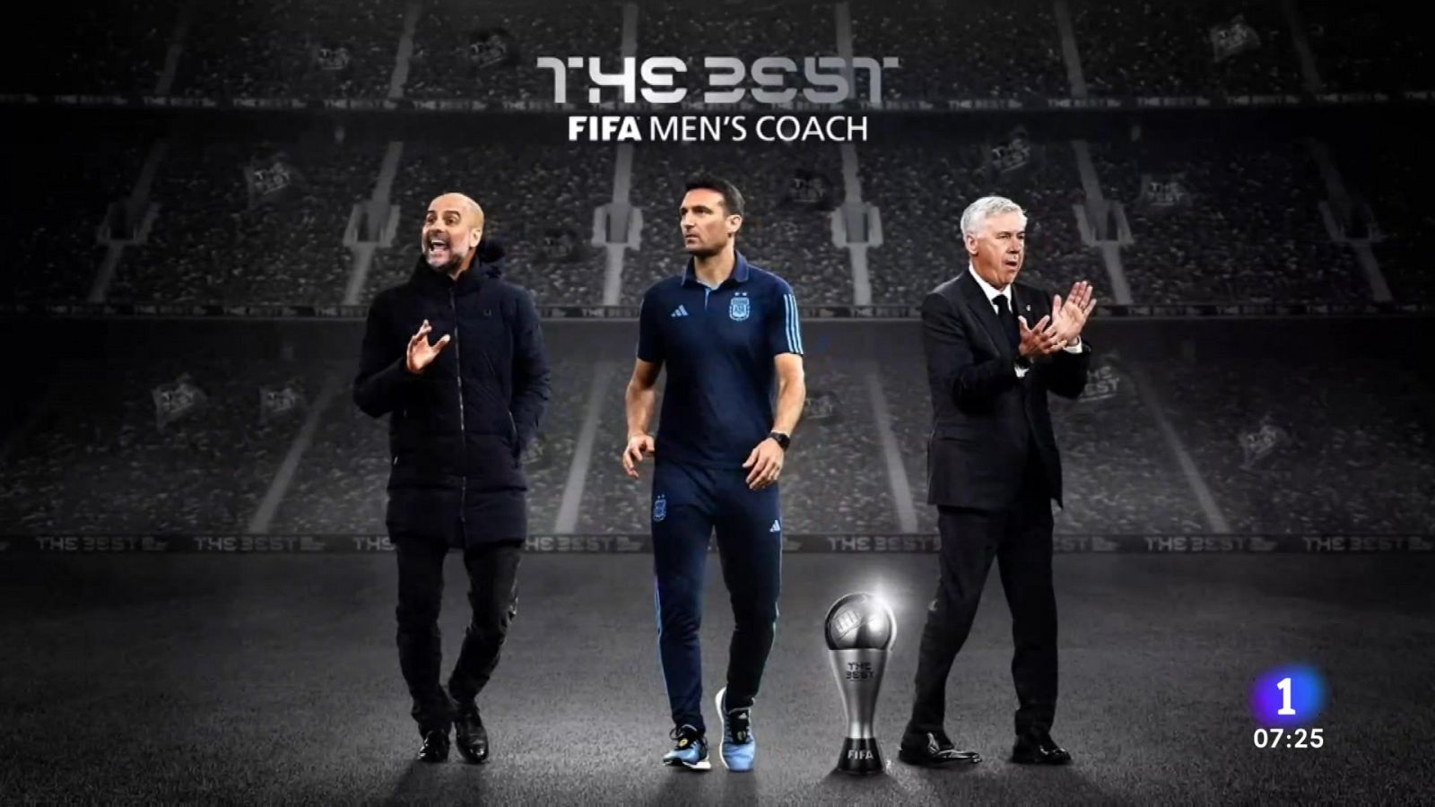 Ancelotti, Guardiola y Scaloni, entrenadores candidatos al The Best