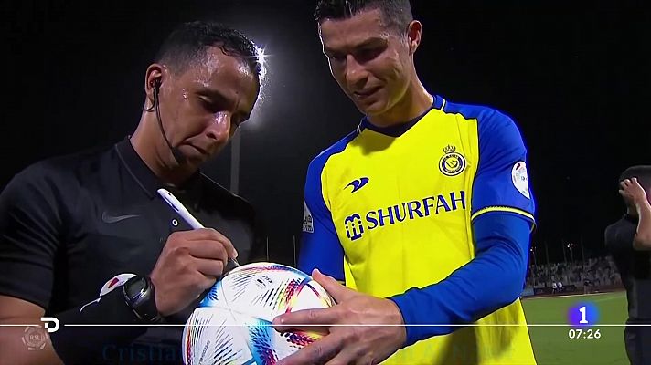 Cristiano Ronaldo firma un póker en su tercer partido con el Al Nassar