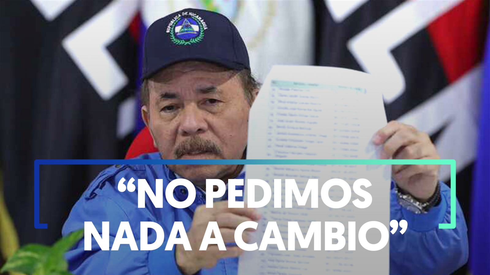 Ortega asegura que no ha negociado con EE.UU. la deportación de 220 presos políticos