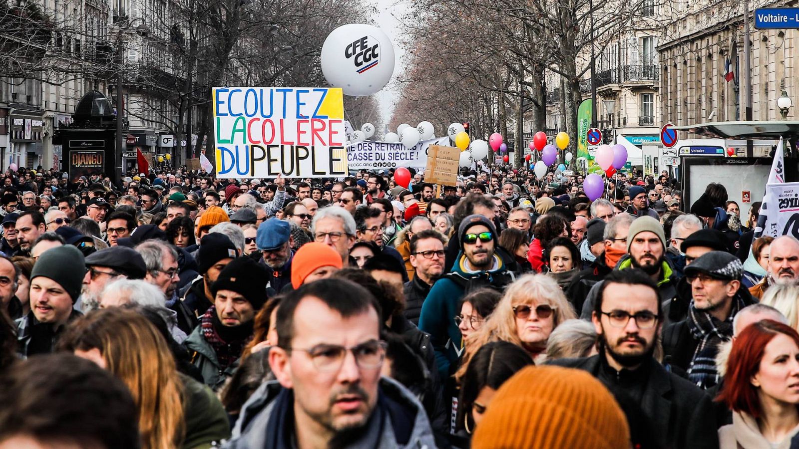 Protestas contra la reforma de las pensiones en Francia