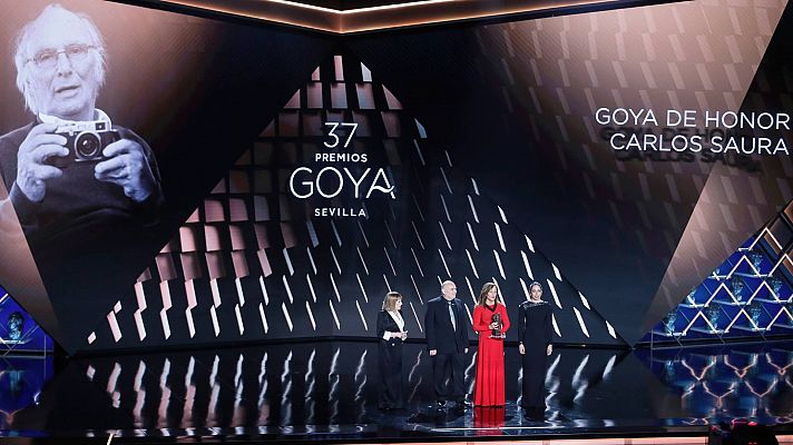 'El mensaje de la viuda de Carlos Saura en los Goya