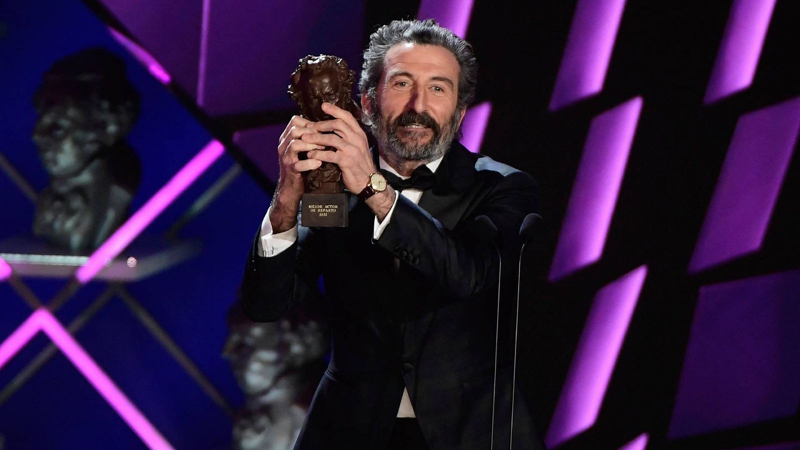 Luis Zahera gana el Goya a Mejor actor de reparto por 'As bestas'