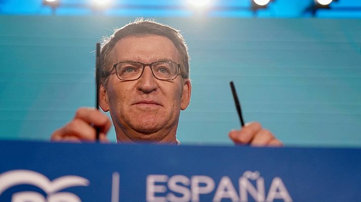 Telediario Fin de Semana - Feijóo defiende la gestión sanitaria de los presidentes autonómicos del PP