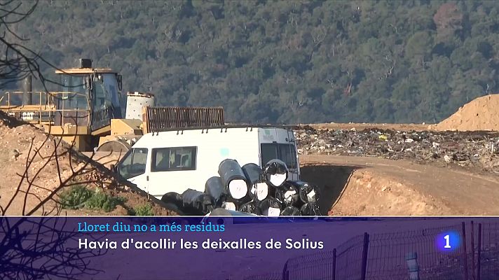 L'Informatiu - Lloret de Mar no vol les deixalles de l'abocador de Solius