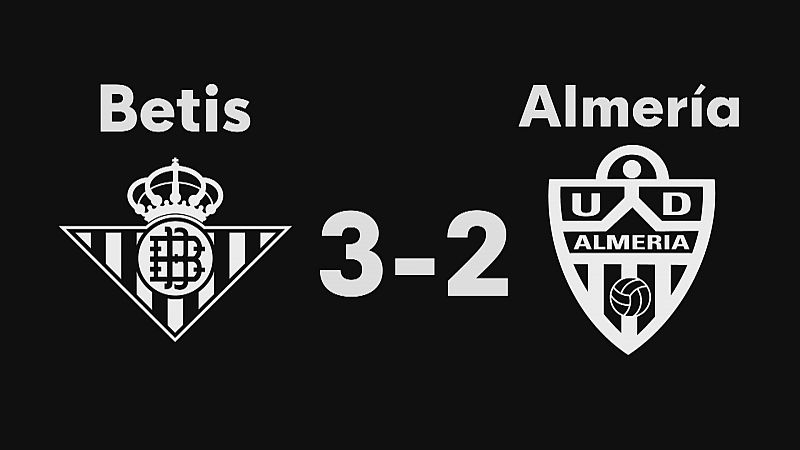 UD Almería 2 - Real Betis 3 - Ver ahora