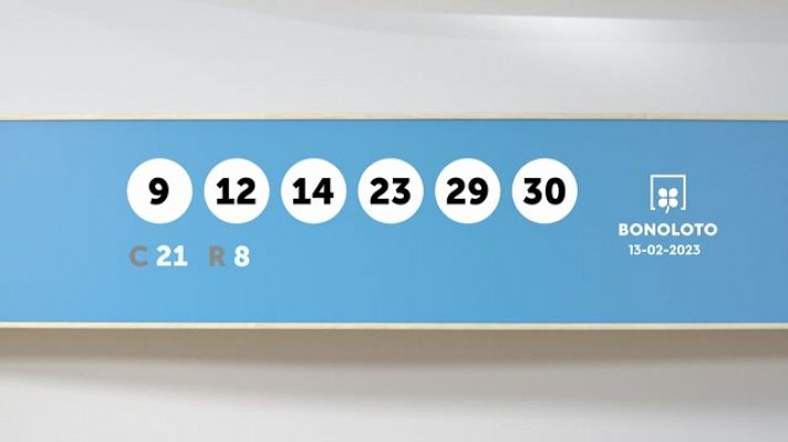 SELAE - Sorteo de la Lotería Bonoloto del 13/02/2023