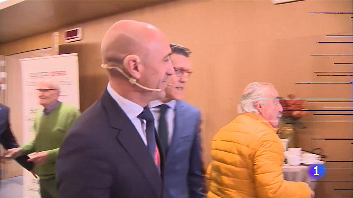 Telediario 1 - Rubiales: "El mayor embajador de la Superliga es Tebas"