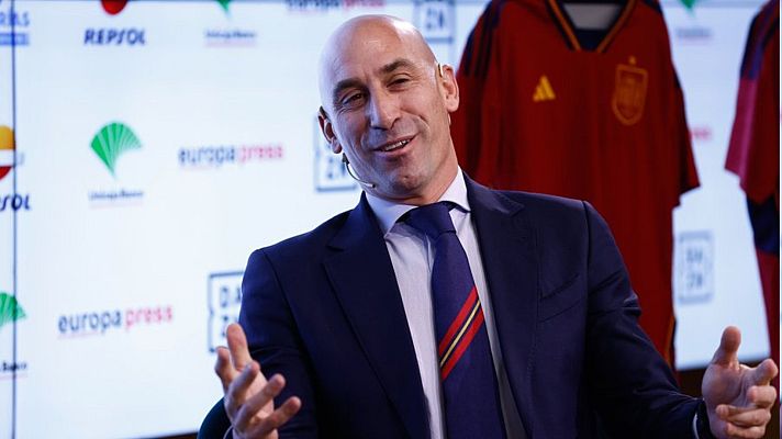 Telediario 1 - Rubiales: "El mayor embajador de la Superliga es Tebas"