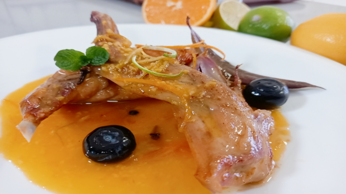 Receta de escabeche de sidra y cítricos con conejo