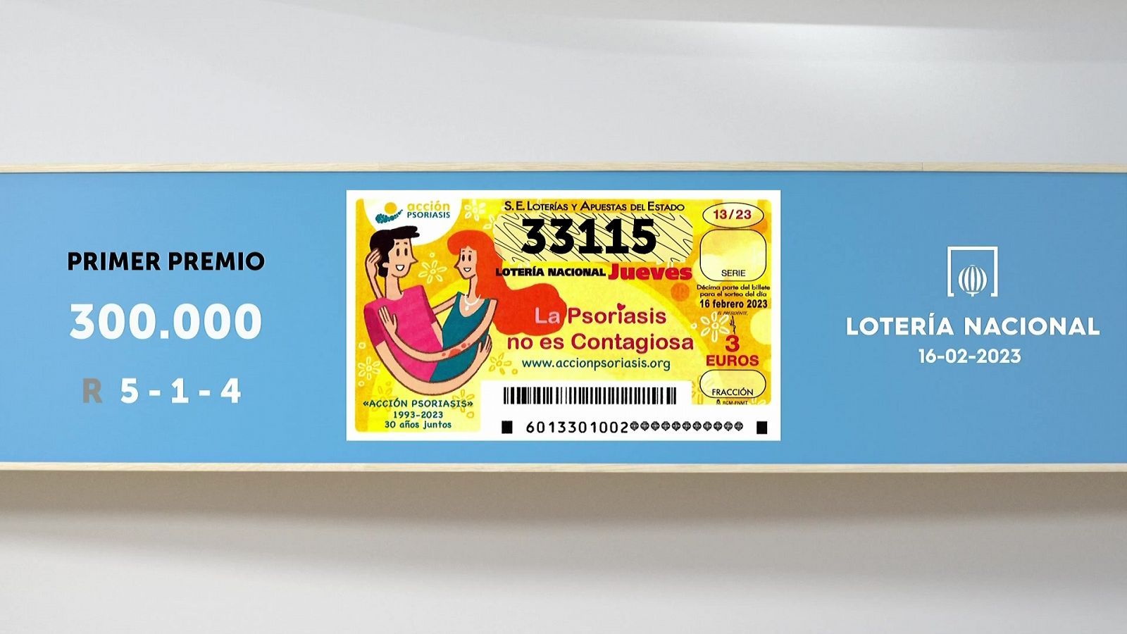 Sorteo de la Lotería Nacional del 16/02/2023 - Ver ahora