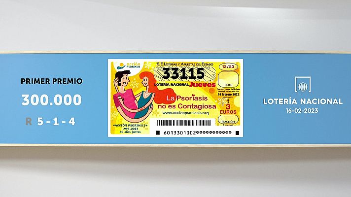 SELAE - Sorteo de la Lotería Nacional del 16/02/2023