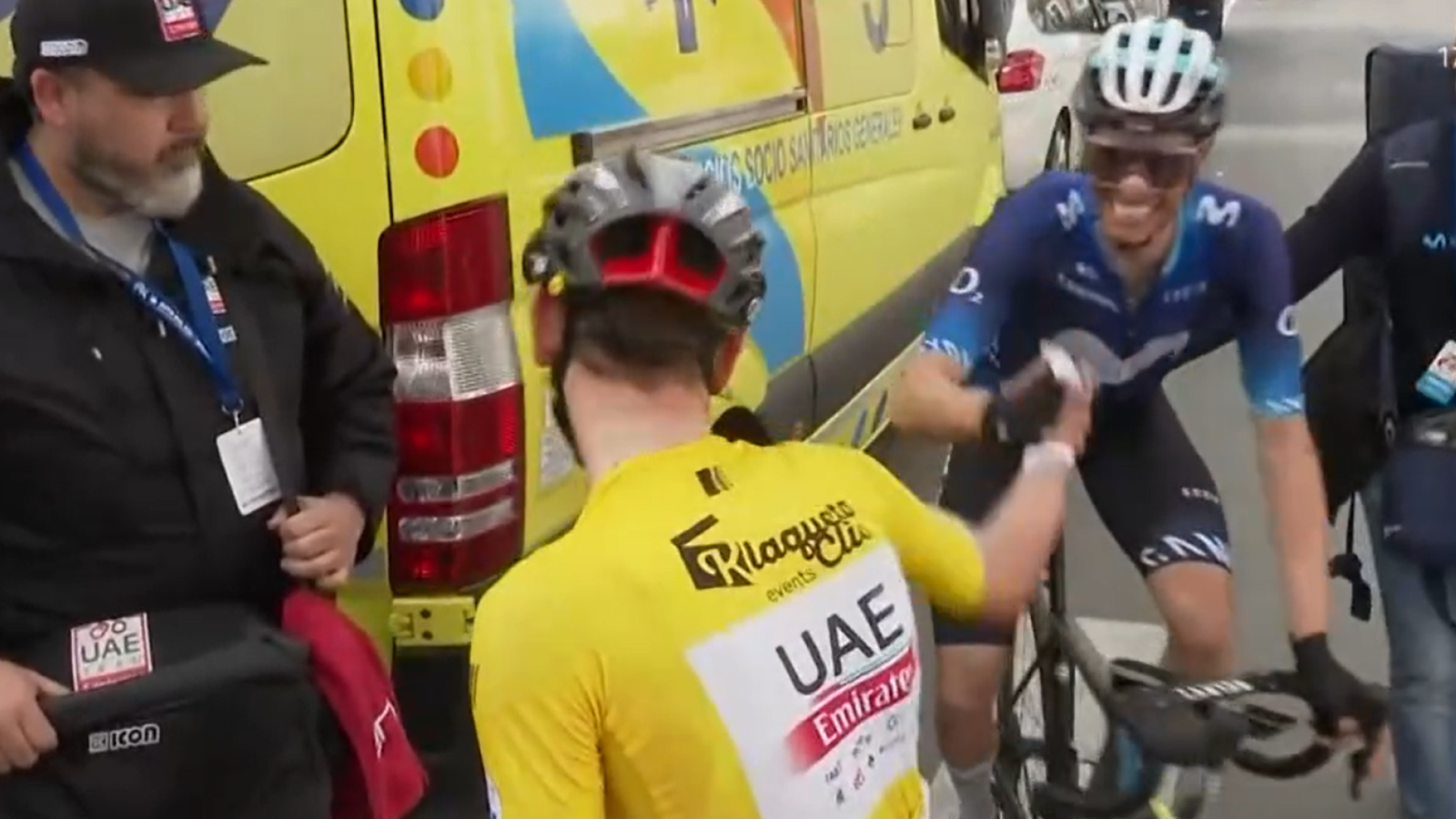 Así lucharon Pogacar y Enric Mas en el espectacular final de la 4ª etapa de la Vuelta a Andalucía