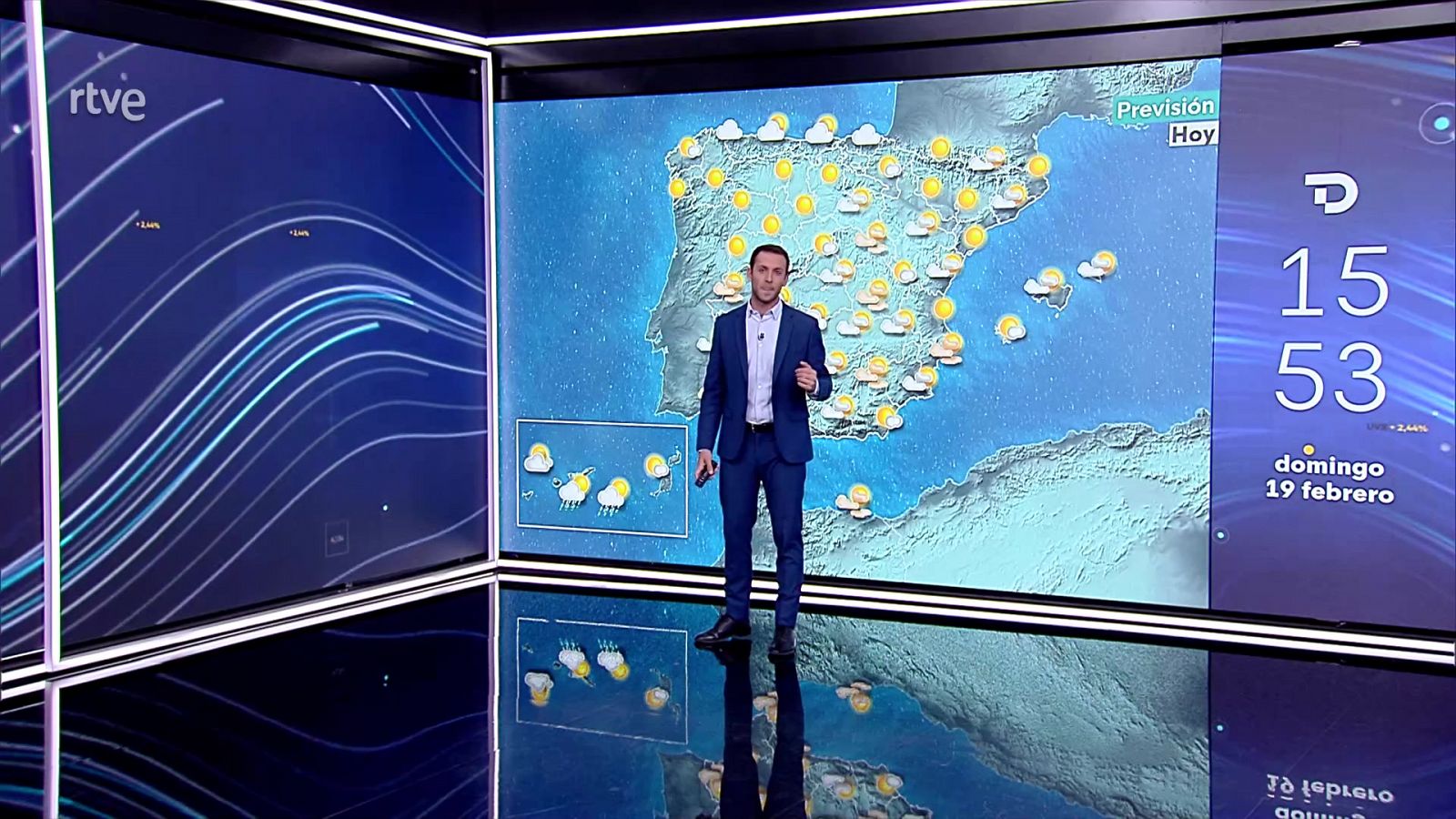 Polvo en suspensión en el tercio suroeste peninsular y con menos intensidad en gran parte de la Península y el este del archipiélago canario - ver ahora