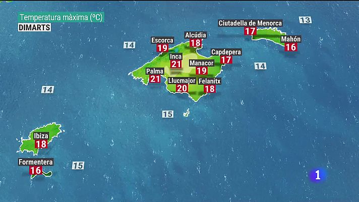 El temps a les Illes Balears - 20/02/23