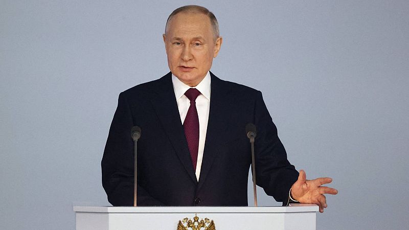 Putin asegura en su discurso anual sobre el estado de la nación que el pueblo ucraniano es el rehén del régimen de Kiev y de Occidente