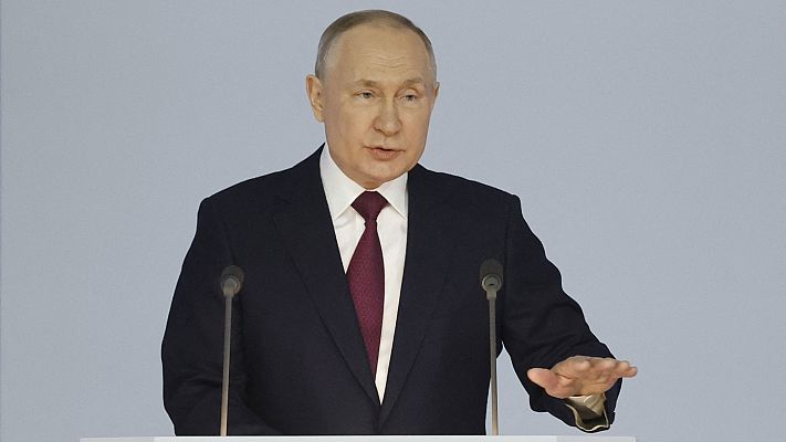 Telediario 1 - Putin da su primer discurso sobre el estado de la nación en dos años