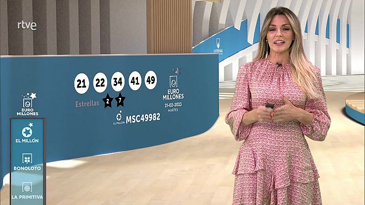 Loterías - Sorteo de la Bonoloto y Euromillones del 21/02/2023