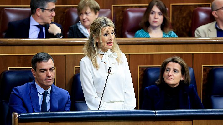 Informativo 24h - Vox echa en cara al Gobierno la "tasa de paro juvenil más alta de Europa" y Díaz le contesta: "Mentir es pecado"