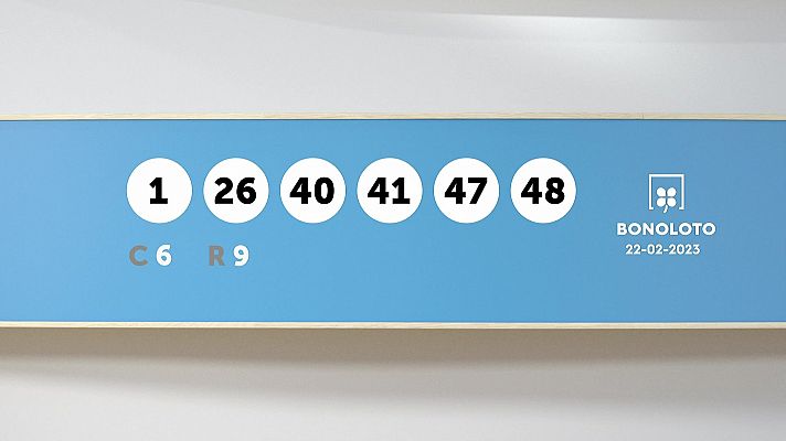 SELAE - Sorteo de la Lotería Bonoloto del 22/02/2023