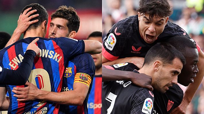 Telediario 2 - El Sevilla, con pie y medio en octavos de la Europa League